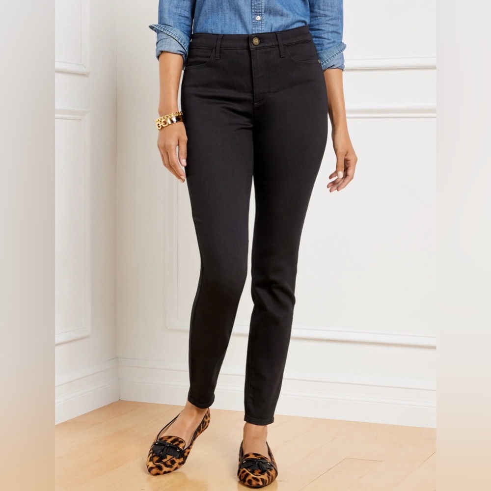 Talbots Flawless 5-Pocket Straight Black Jeans NWOT